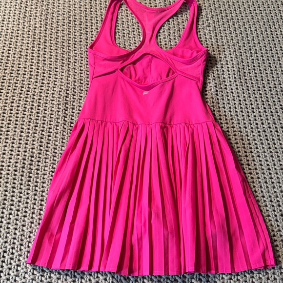 Fabletics Hot pink Hot Shot Pleated Dress size small - Picture 10 of 12